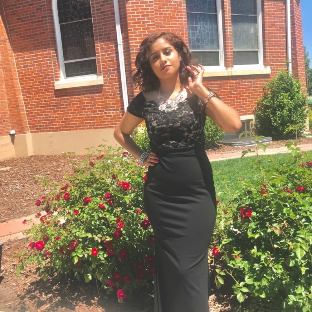 Long black dress